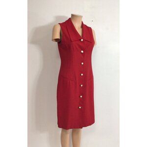Nicole Studio Vintage Red Dress Womens 8